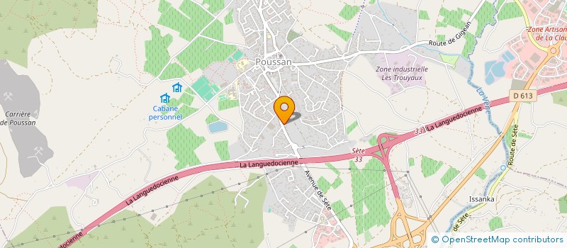 localisation de l'entreprise MONSIEUR JACQUES MONGROLLE  POUSSAN