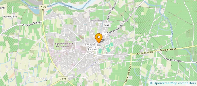 localisation de l'entreprise MONSIEUR JACQUES MONNIER  CAMARET-SUR-AIGUES