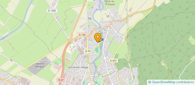 localisation de l'entreprise MONSIEUR JACQUES MONNIER  DOUBS