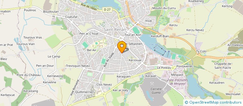 localisation de l'entreprise MONSIEUR JACQUES MONOT  SAINT-RENAN