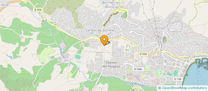 localisation de l'entreprise MONSIEUR JACQUES MONTANARD  BORMES-LES-MIMOSAS