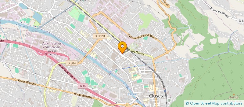 localisation de l'entreprise MONSIEUR JACQUES MONTESSUIT  CLUSES