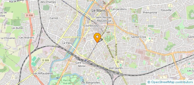 localisation de l'entreprise MONSIEUR JACQUES MOQUEREAU à LE MANS