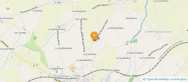 localisation de l'entreprise MONSIEUR JACQUES MORCEL  LANDELLES-ET-COUPIGNY