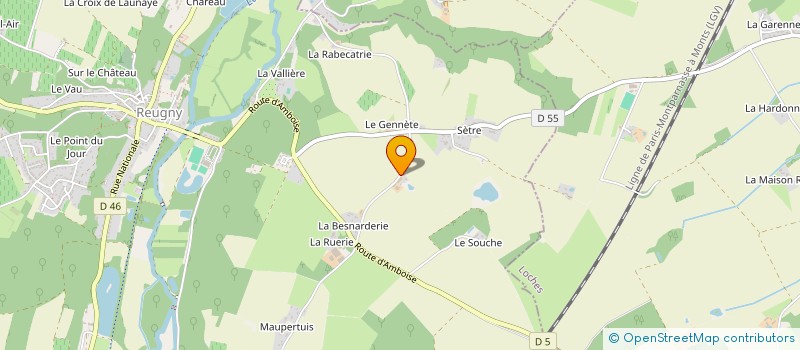 localisation de l'entreprise MONSIEUR JACQUES MOREAU à REUGNY