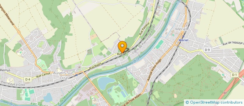 localisation de l'entreprise MONSIEUR JACQUES MOREAU  AUVERS-SUR-OISE