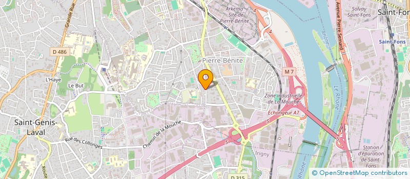 localisation de l'entreprise MONSIEUR JACQUES MOREL  OULLINS-PIERRE-BENITE