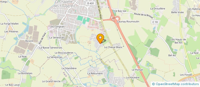 localisation de l'entreprise MONSIEUR JACQUES MOREL  LA CHAPELLE-DES-FOUGERETZ