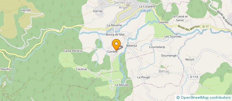 localisation de l'entreprise MONSIEUR JACQUES MORERE à SERRES-SUR-ARGET