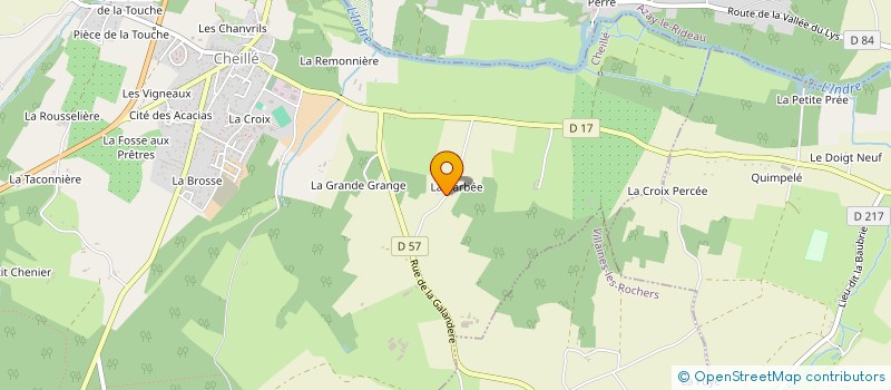 localisation de l'entreprise MONSIEUR JACQUES MOREY  CHEILLE