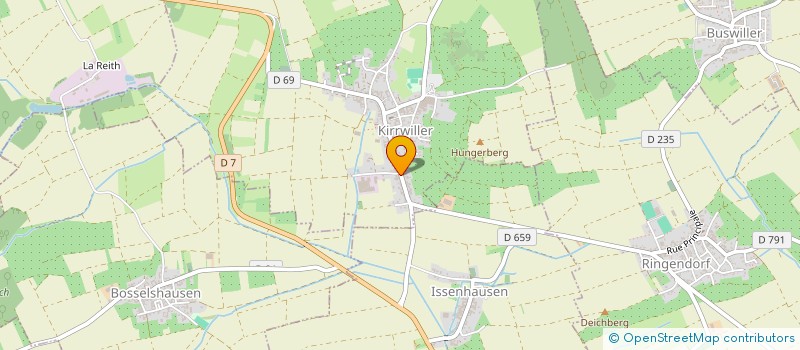 localisation de l'entreprise MONSIEUR JACQUES MORGENTHALER  KIRRWILLER