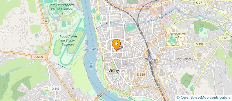 localisation de l'entreprise MONSIEUR JACQUES MORICEL à VICHY