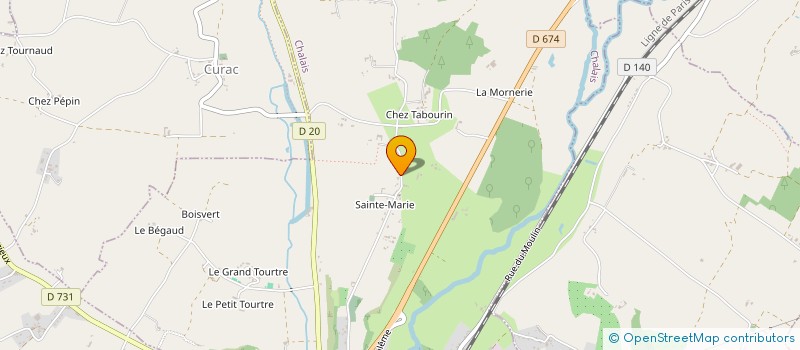 localisation de l'entreprise MONSIEUR JACQUES MOTARD à CHALAIS