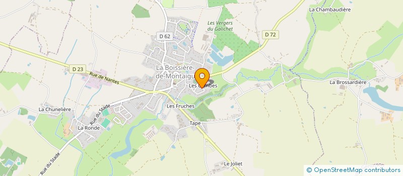 localisation de l'entreprise MONSIEUR JACQUES MOTHAIS  LA BOISSIERE-DE-MONTAIGU