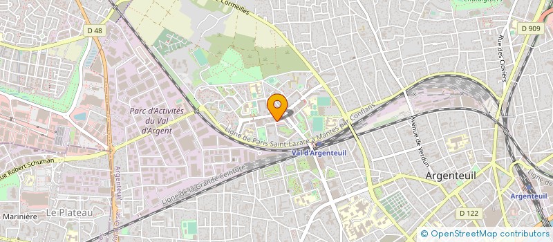 localisation de l'entreprise MONSIEUR JACQUES MOULIN  ARGENTEUIL