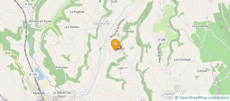 localisation de l'entreprise MONSIEUR JACQUES MOUNAL à LIGNEYRAC
