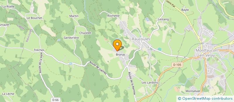 localisation de l'entreprise MONSIEUR JACQUES MOUNIER  RAUCOULES