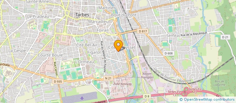 localisation de l'entreprise MONSIEUR JACQUES MOURE  TARBES