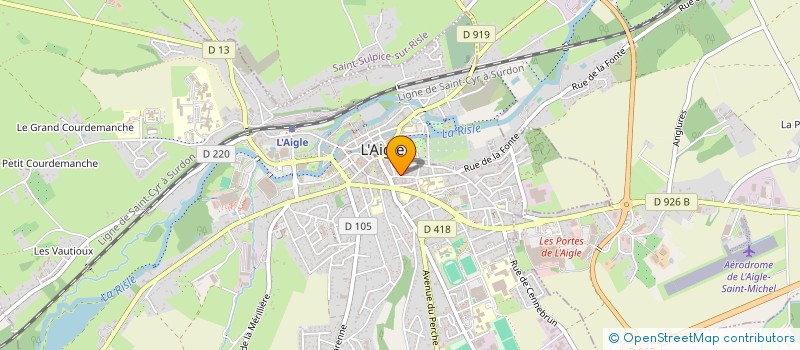 localisation de l'entreprise MONSIEUR JACQUES MOUSSEAU à L'AIGLE