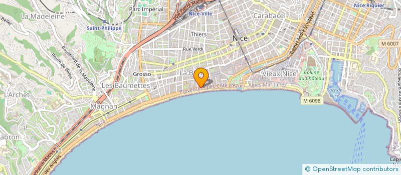localisation de l'entreprise MONSIEUR JACQUES MYON à NICE