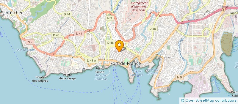 localisation de l'entreprise MONSIEUR JACQUES N'GUINDOU à FORT-DE-FRANCE