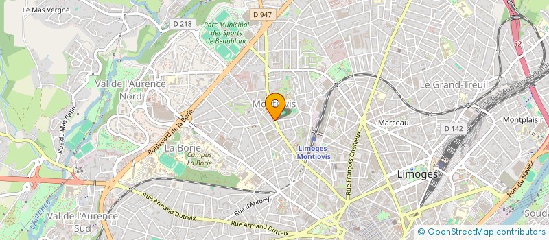 localisation de l'entreprise MONSIEUR JACQUES NARBONNAIS à LIMOGES