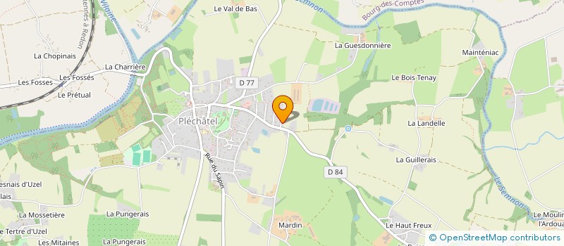 localisation de l'entreprise MONSIEUR JACQUES NGAKO NANDIGUIM  PLECHATEL