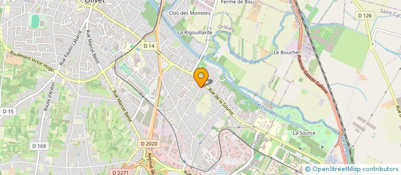 localisation de l'entreprise MONSIEUR JACQUES NIOCHE  OLIVET