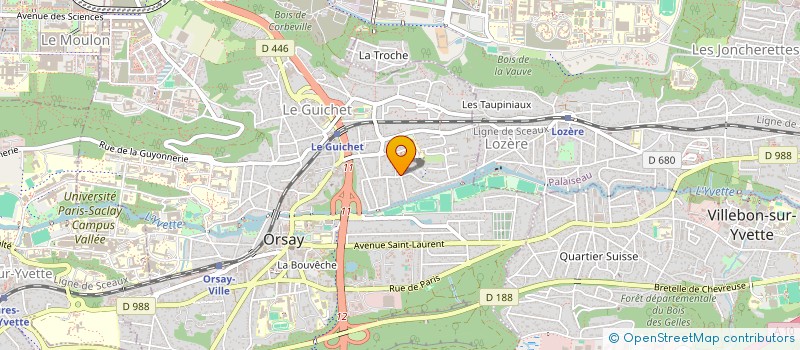 localisation de l'entreprise MONSIEUR JACQUES NOEL à ORSAY