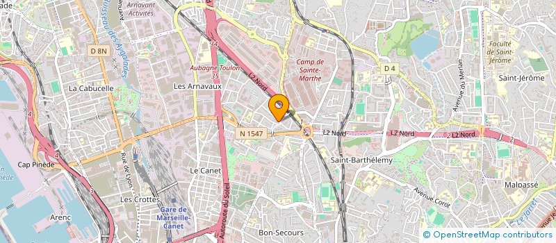 localisation de l'entreprise MONSIEUR JACQUES NOLFO à MARSEILLE