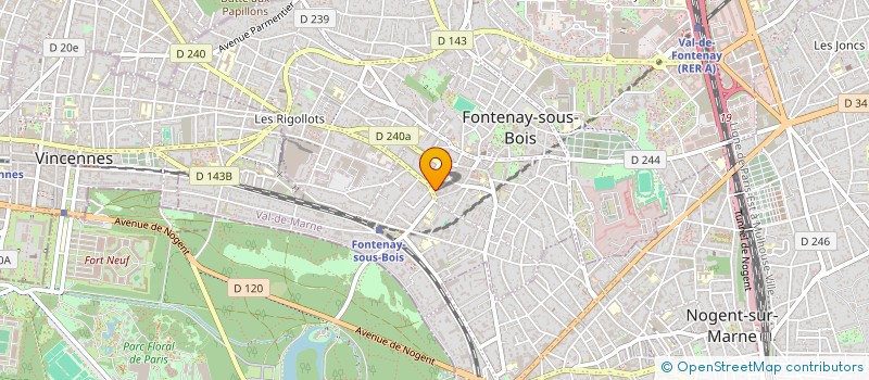 localisation de l'entreprise MONSIEUR JACQUES NOUGARET à FONTENAY-SOUS-BOIS