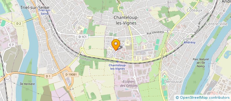 localisation de l'entreprise MONSIEUR JACQUES NWONKAP  CHANTELOUP-LES-VIGNES