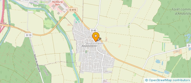 localisation de l'entreprise MONSIEUR JACQUES OBRECHT  ANDOLSHEIM