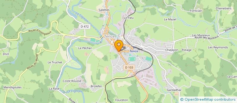 localisation de l'entreprise MONSIEUR JACQUES OLIVIER  TENCE