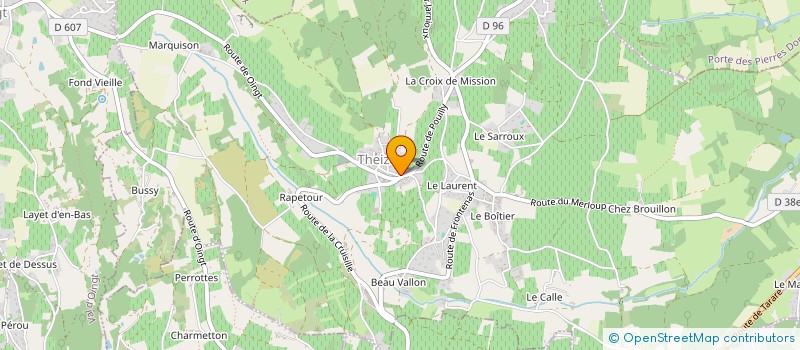 localisation de l'entreprise MONSIEUR JACQUES-OLIVIER JADFARD  THEIZE