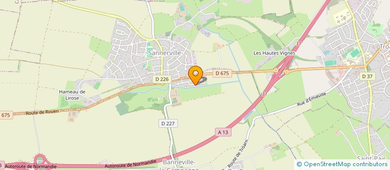 localisation de l'entreprise MONSIEUR JACQUES-OLIVIER RENAULT  BANNEVILLE-LA-CAMPAGNE