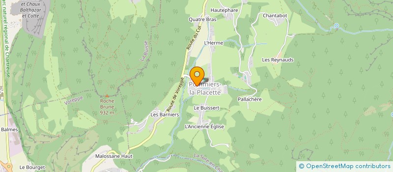 localisation de l'entreprise MONSIEUR JACQUES ORIOL  LA SURE EN CHARTREUSE