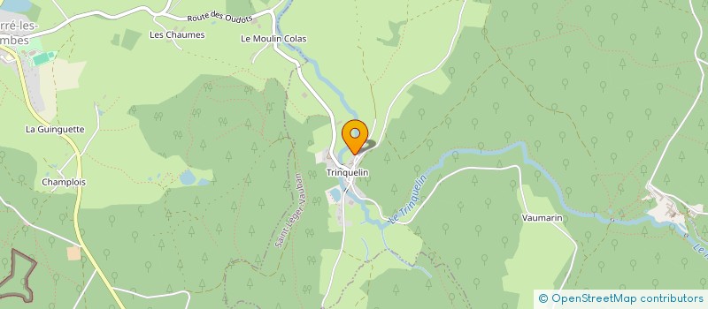 localisation de l'entreprise MONSIEUR JACQUES OUVRARD  SAINT-LEGER-VAUBAN