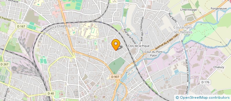localisation de l'entreprise MONSIEUR JACQUES OUVRE à NEVERS
