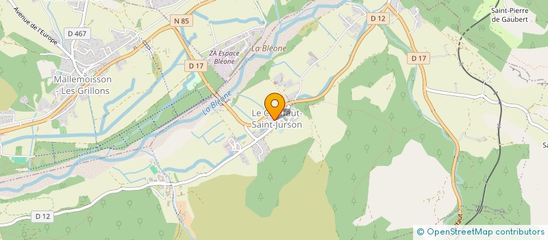 localisation de l'entreprise MONSIEUR JACQUES PACOURET  LE CHAFFAUT-SAINT-JURSON