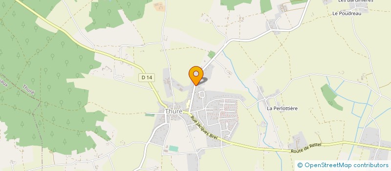 localisation de l'entreprise MONSIEUR JACQUES PAGEARD  THURE