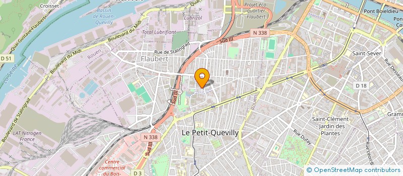 localisation de l'entreprise MONSIEUR JACQUES PAMART à LE PETIT-QUEVILLY