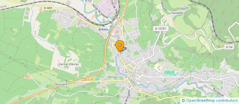 localisation de l'entreprise MONSIEUR JACQUES PANIGOT  ARBOIS