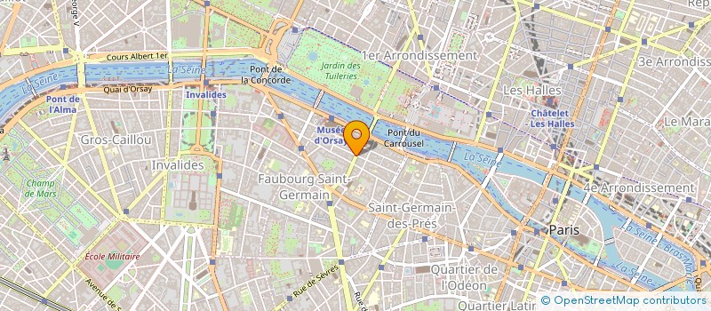 localisation de l'entreprise MONSIEUR JACQUES PARACHOUT  PARIS