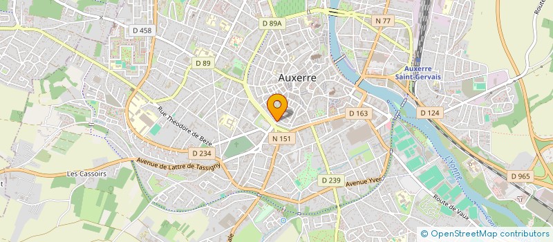 localisation de l'entreprise MONSIEUR JACQUES PARIS à AUXERRE