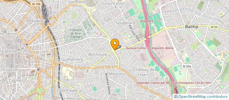 localisation de l'entreprise MONSIEUR JACQUES PARRAGUETTE à TOULOUSE