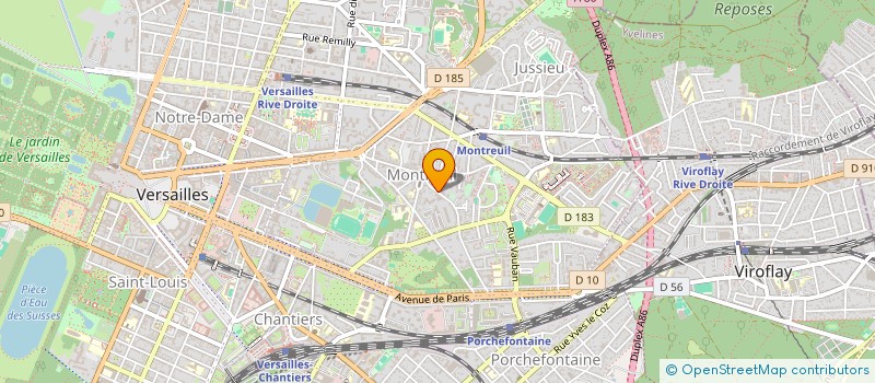 localisation de l'entreprise MONSIEUR JACQUES PARSY à VERSAILLES