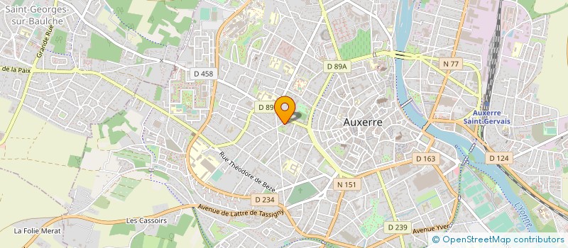 localisation de l'entreprise MONSIEUR JACQUES PASSERA à AUXERRE
