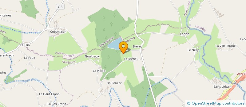 localisation de l'entreprise MONSIEUR JACQUES PASTRE  SAINT-GONNERY