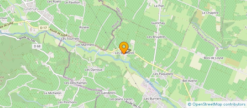 localisation de l'entreprise MONSIEUR JACQUES PATISSIER  LA CHAPELLE-DE-GUINCHAY